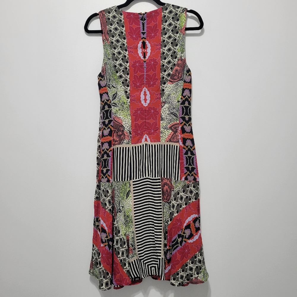 ETRO Women's Foliage Pattern Multicolor Sleeveless Dress Size 42